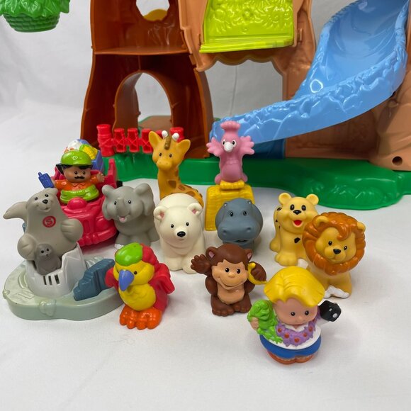 Fisher-Price Kids Toy Little People Zoo Animals Tree House Playset - Picture 12 of 15